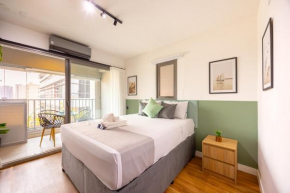 Easy Star - Studio com varanda em Moema. - NS01I